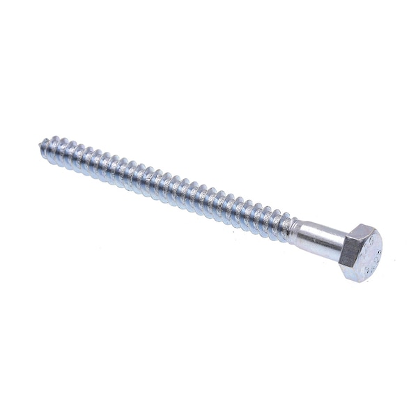 Prime-Line Hex Lag Screw 5/16in X 4in A307 Grade A Zinc Plated Steel 50PK 9055821 - main